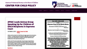 What Centerforchildpolicy.org website looked like in 2019 (4 years ago)