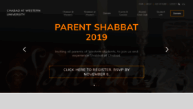 What Chabadwestern.org website looked like in 2019 (4 years ago)