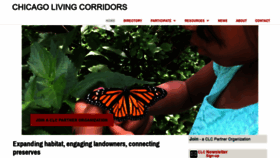 What Chicagolivingcorridors.org website looked like in 2019 (4 years ago)