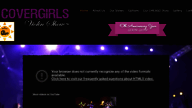 What Covergirlsviolinshow.com website looked like in 2019 (4 years ago)