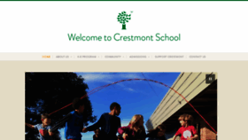 What Crestmontschool.org website looked like in 2019 (4 years ago)