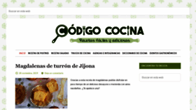 What Codigococina.com website looked like in 2019 (4 years ago)