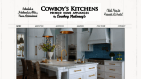 What Cowboyskitchens.com website looked like in 2019 (4 years ago)