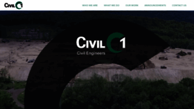 What Civil1.com website looked like in 2019 (4 years ago)