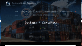What Customsbrokersuppliers.com website looked like in 2019 (4 years ago)
