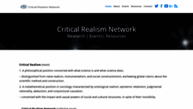 What Criticalrealismnetwork.org website looked like in 2019 (4 years ago)
