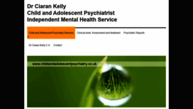 What Childandadolescentpsychiatrist.co.uk website looked like in 2019 (4 years ago)