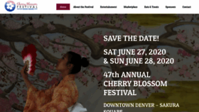 What Cherryblossomdenver.org website looked like in 2019 (4 years ago)