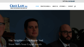 What Craylawfirm.com website looked like in 2019 (4 years ago)