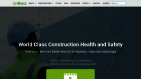 What Chasnz.org website looked like in 2019 (6 years ago)