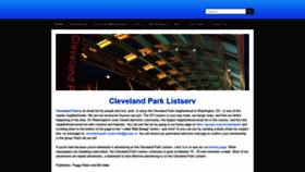 What Cleveland-park.com website looked like in 2019 (4 years ago)