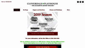 What Cloverdaleplayhouse.org website looked like in 2019 (4 years ago)