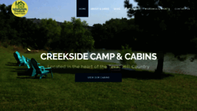What Creekside-camp-cabins.com website looked like in 2019 (4 years ago)