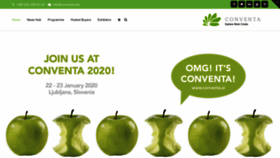 What Conventa.si website looked like in 2019 (4 years ago)
