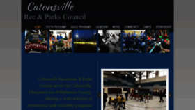 What Catonsvillerecandparks.com website looked like in 2019 (4 years ago)