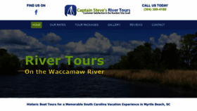 What Captstevesrivertours.com website looked like in 2019 (4 years ago)