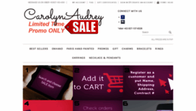 What Carolynaudrey.com website looked like in 2019 (4 years ago)
