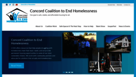 What Concordhomeless.org website looked like in 2019 (4 years ago)