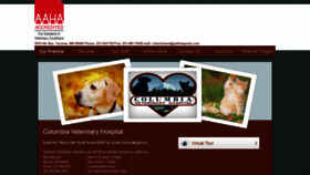 What Columbiavet.com website looked like in 2019 (4 years ago)