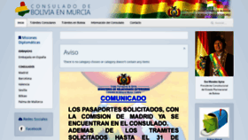 What Consuladodeboliviaenmurcia.com website looked like in 2019 (4 years ago)