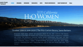 What Californiah2owomenconference.com website looked like in 2019 (4 years ago)