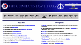 What Clevelandlawlibrary.org website looked like in 2019 (4 years ago)