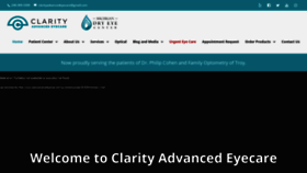 What Clarityadvancedeyecare.com website looked like in 2019 (4 years ago)