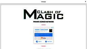 What Clashofmagic.net website looked like in 2019 (4 years ago)