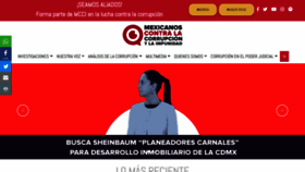 What Contralacorrupcion.mx website looked like in 2019 (4 years ago)