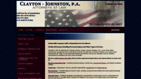 What Clayton-johnston.com website looked like in 2019 (4 years ago)