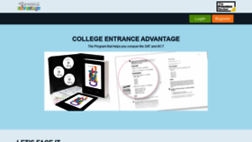 What Collegeentranceadvantage.com website looked like in 2019 (4 years ago)