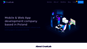 What Crustlab.com website looked like in 2019 (4 years ago)