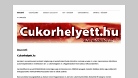 What Cukorhelyett.hu website looked like in 2019 (4 years ago)