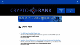 What Cryptorank.online website looked like in 2019 (4 years ago)