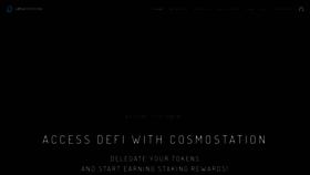 What Cosmostation.io website looked like in 2019 (4 years ago)