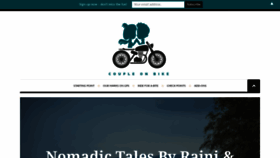 What Coupleonbike.com website looked like in 2019 (4 years ago)