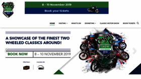 What Classicmotorbikeshow.com website looked like in 2019 (4 years ago)