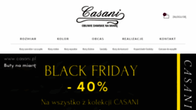 What Casani.pl website looked like in 2019 (4 years ago)