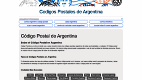 What Codigo-postal.com.ar website looked like in 2019 (4 years ago)