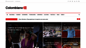 What Colombiano24.com website looked like in 2019 (4 years ago)