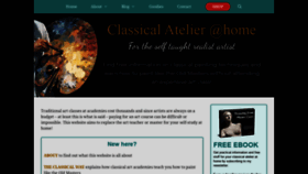 What Classicalatelierathome.com website looked like in 2019 (4 years ago)