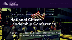 What Citizenleaders.us website looked like in 2019 (4 years ago)