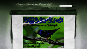 What Cheepersbirding.com website looked like in 2019 (4 years ago)