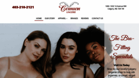What Crimsonlingerie.com website looked like in 2019 (4 years ago)