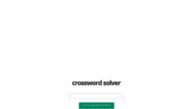 What Crosswordsolver.co website looked like in 2019 (4 years ago)