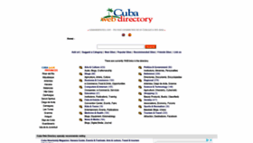 What Cubawebdirectory.com website looked like in 2019 (4 years ago)