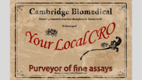 What Cambridgebiomed.com website looked like in 2019 (4 years ago)