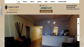 What Comfortdental.us website looked like in 2019 (6 years ago)