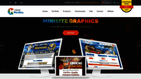 What Cheapminisite.com website looked like in 2019 (4 years ago)