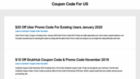 What Couponcodeforus.com website looked like in 2019 (4 years ago)